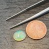 Opale Etiope 'Welo' Naturale Forma Ovale Piatto Cabochon Liscio Fatto a Mano 10X8X4mm 1.65 Carati 1pz