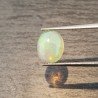 Opale Etiope 'Welo' Naturale Forma Ovale Piatto Cabochon Liscio Fatto a Mano 10X8X4mm 1.65 Carati 1pz