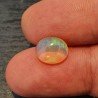 Opale Etiope 'Welo' Naturale Forma Ovale Piatto Cabochon Liscio Fatto a Mano 10X8X4mm 1.65 Carati 1pz