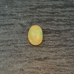 Opale Etiope 'Welo' Naturale Forma Ovale Piatto Cabochon Liscio Fatto a Mano 10X7X5,40mm 1.75 Carati 1pz