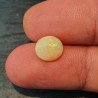 Opale Etiope 'Welo' Naturale Forma Ovale Piatto Cabochon Liscio Fatto a Mano 9X8X6mm 1.90 Carati 1pz