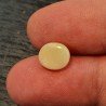 Opale Etiope 'Welo' Naturale Forma Ovale Piatto Cabochon Liscio Fatto a Mano 9X8X5mm 1.65 Carati 1pz