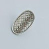Anello Di Argento 925 Liscio Lavorato a Mano Stile Etnico - Misura 17