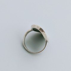 Anello Di Argento 925 Liscio Lavorato a Mano Stile Etnico - Misura 17