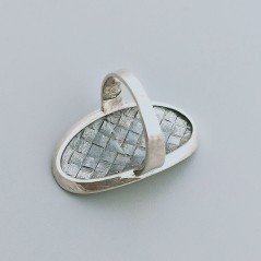 Anello Di Argento 925 Liscio Lavorato a Mano Stile Etnico - Misura 17