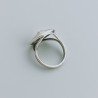 Anello Di Argento 925 Lavorato a Mano Filigrana Forma Spirale Stile Etnico - Misura 18