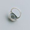 Anello Di Argento 925 Lavorato a Mano Filigrana Forma Spirale Stile Etnico - Misura 18