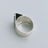 Anello Di Argento 925 Lavorato a Mano Filigrana Forma Piramide Stile Etnico - Misura 19