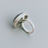 Anello Di Argento 925 Lavorato a Mano con Lapis Lazuli Cabochon Sfacettato - Misura 16