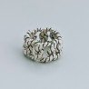 Anello Di Argento 925 Lavorato a Mano Forma Catena - Misura 19