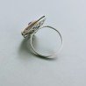 Anello Di Argento 925 con Radice di Zaffiro e Zircone Stile Etnico - Misura 18