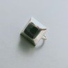 Anello Di Argento 925 Lavorato a Mano con Onice Nera Cabochon - Misura 18