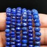 Lapis Lazuli Naturale in Perline Forma Rondelle Sfaccettato a Mano Foro Passante 05-06mm