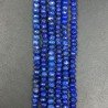 Lapis Lazuli Naturale in Perline Forma Rondelle Sfaccettato a Mano Foro Passante 05-06mm