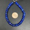 Lapis Lazuli Naturale in Perline Forma Rondelle Sfaccettato a Mano Foro Passante 05-06mm