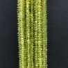 Peridoto Naturale in Perline Forma Rondelle Sfaccettato a Mano Foro Passante 05-06mm