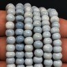 Opale Grigio Blu Naturale Tondo Liscio A Mano 06mm-10mm