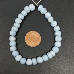 Opale Grigio Blu Naturale Tondo Liscio A Mano 06mm-10mm