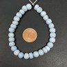 Opale Grigio Blu Naturale Tondo Liscio A Mano 06mm-10mm
