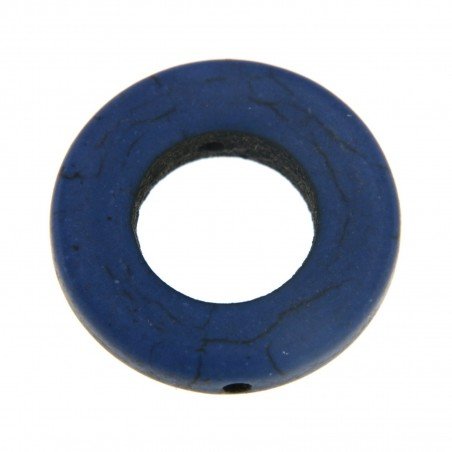 Aulite forma cerchio forato 19mm blu 1pz