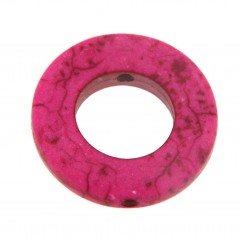 Aulite forma cerchio forato 19mm rosa 1pz