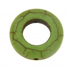 Aulite forma cerchio forato 19mm verde 1pz