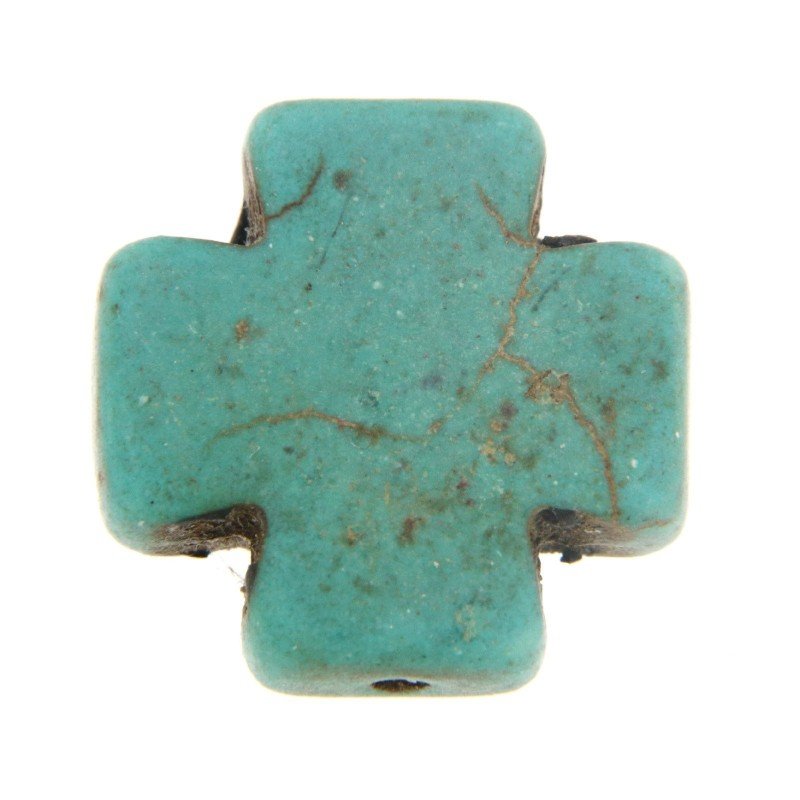 Aulite Forma Croce 15mm-Verde Tiffany 1pz