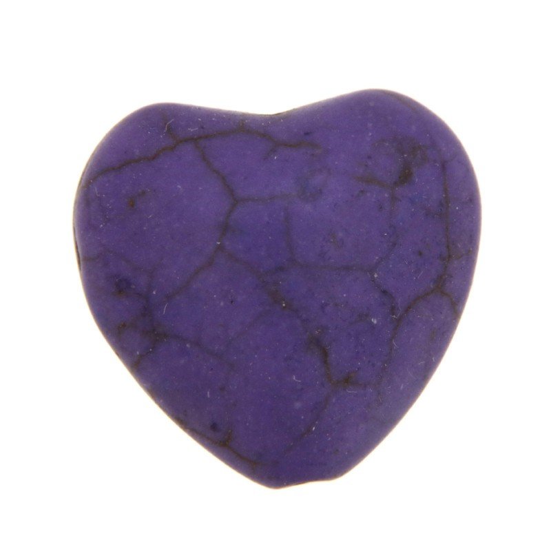 Aulite Forma Cuore 14mm-Viola 1pz Aulite Forma Cuore 14mm-Viola 1pz