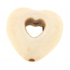 Aulite Forma Cuore Forato 14X15mm-Beige 1pz