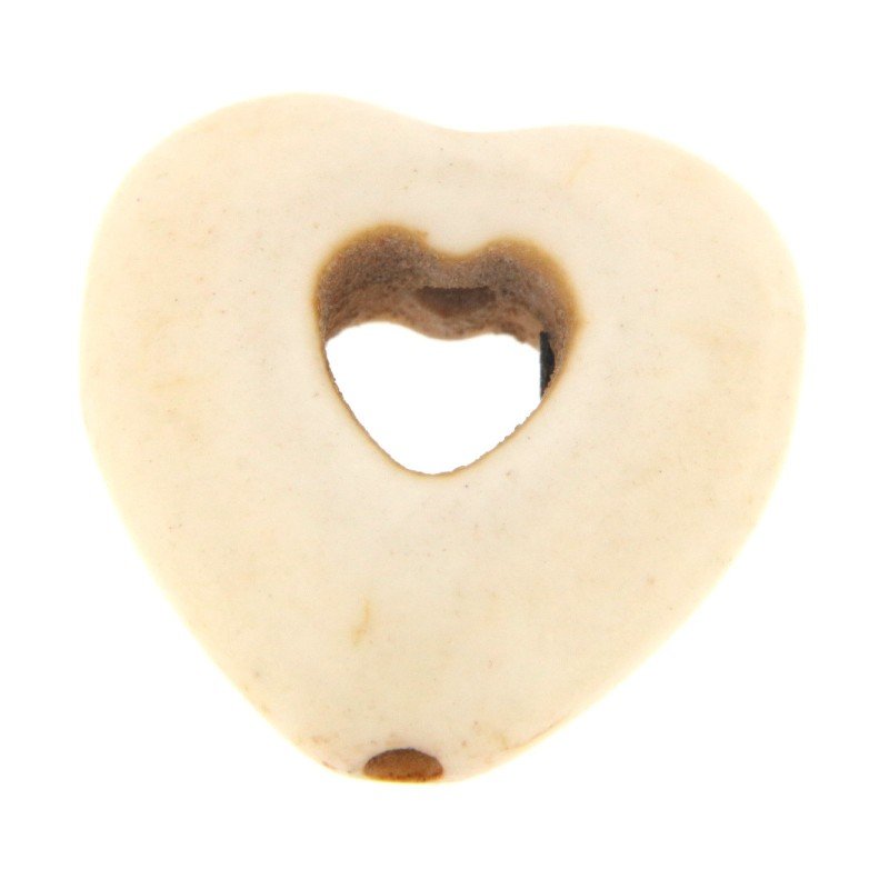 Aulite Forma Cuore Forato 14X15mm-Beige 1pz