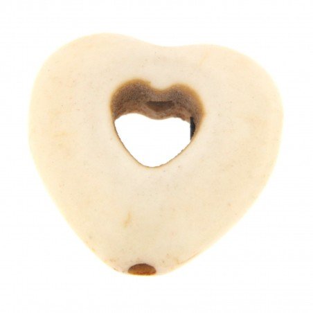 Aulite Forma Cuore Forato 14X15mm-Beige 1pz