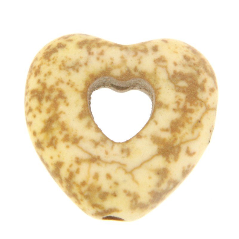 Aulite Forma Cuore Forato 14X15mm-Giallo 1pz
