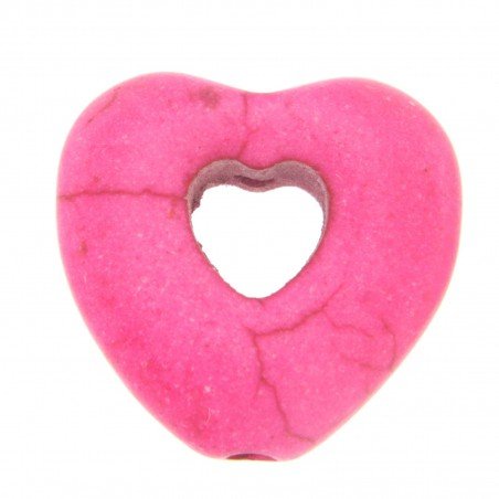 Aulite Forma Cuore Forato 14X15mm-Rosa 1pz