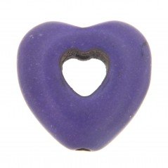 Aulite Forma Cuore Forato 14X15mm-Viola 1pz