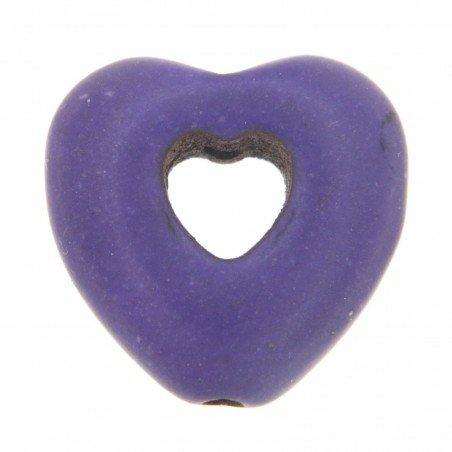 Aulite Forma Cuore Forato 14X15mm-Viola 1pz