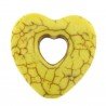 Aulite Forma Cuore Forato 24mm-Giallo 1pz