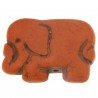 Aulite Forma Elefante Piatto 22X29mm-Marrone 1pz