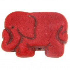 Aulite Forma Elefante Piatto 22X29mm-Rosso 1pz