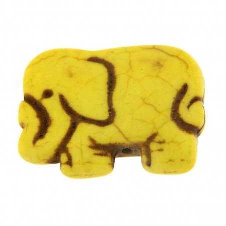 Aulite Forma Elefante Piatto 42X32mm-Giallo 1pz