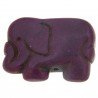 Aulite Forma Elefante Piatto 42X32mm-Viola 1pz
