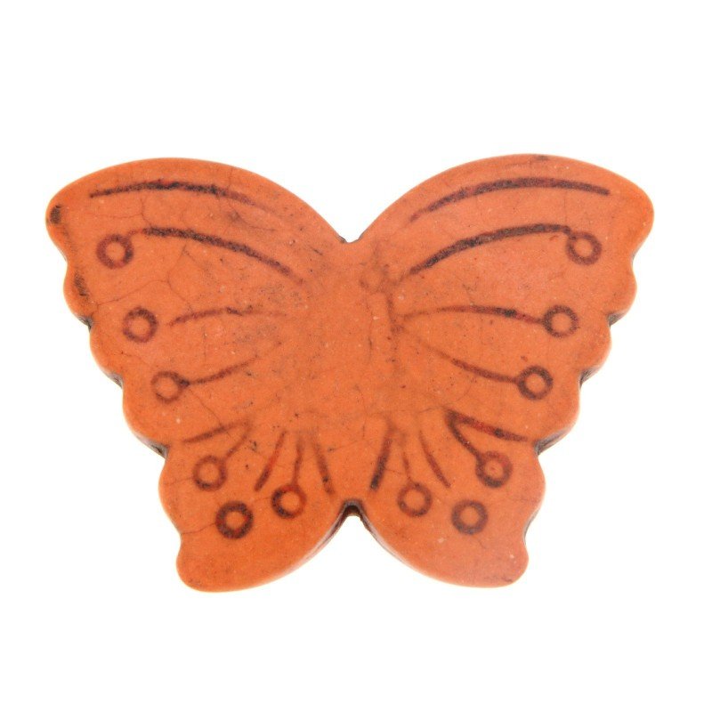 Aulite Forma Farfalla Piatto 20X40mm-Arancione 1pz