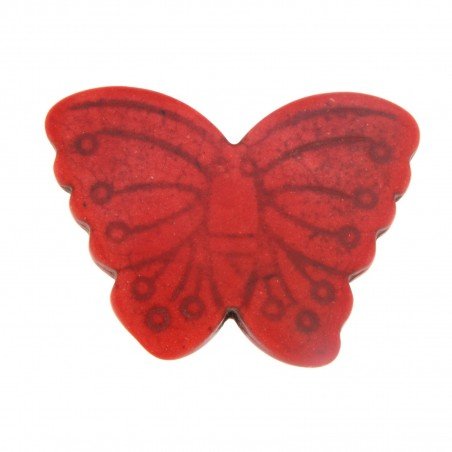 Aulite Forma Farfalla Piatto 20X40mm-Rosso 1pz