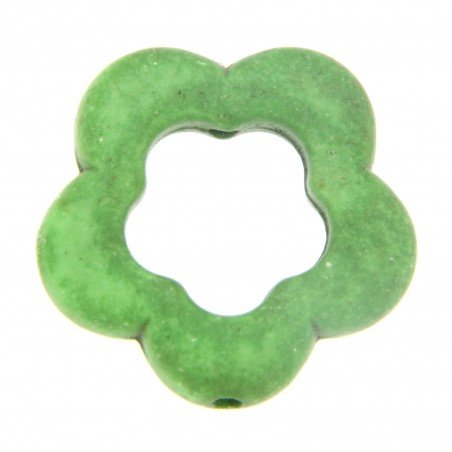 Aulite Forma Fiore Forato 19mm- Verde 1pz