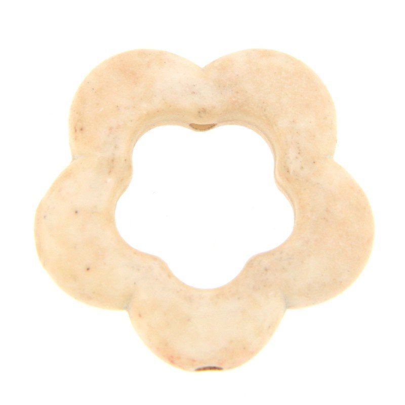 Aulite Forma Fiore Forato 19mm-Beige 1pz