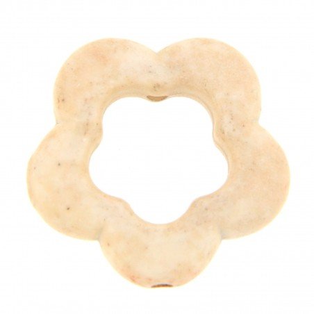 Aulite Forma Fiore Forato 19mm-Beige 1pz