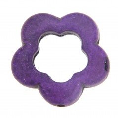 Aulite Forma Fiore Forato 19mm-Viola 1pz