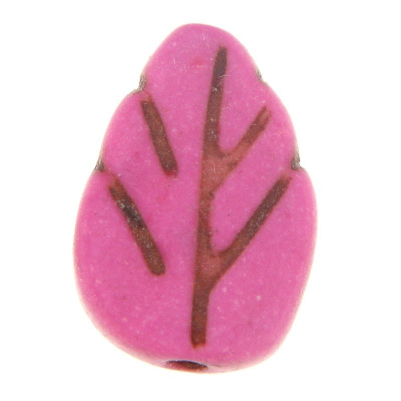 Aulite Forma Foglia 9x13mm-Rosa1pz Aulite Forma Foglia 9x13mm-Rosa1pz