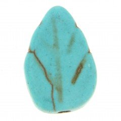 Aulite Forma Foglia 9x13mm-Turchese1pz