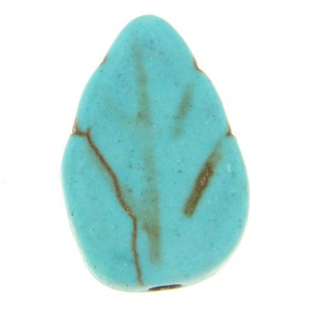 Aulite Forma Foglia 9x13mm-Turchese1pz