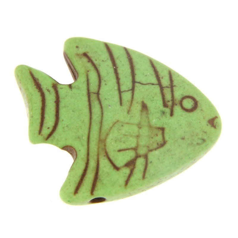 Aulite Forma Pesce Piatto 22X25mm-Verde 1pz Aulite Forma Pesce Piatto 22X25mm-Verde 1pz